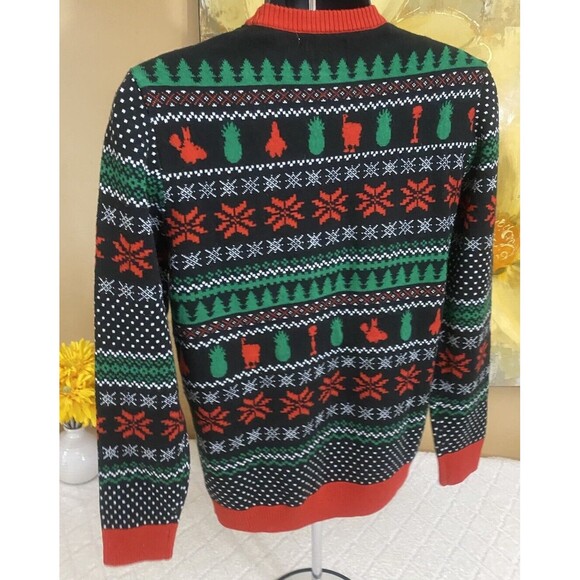 Sponge Bob Nickelodeon Patrick Christmas Theme AOP Ugly Sweater Size Small - Picture 10 of 14